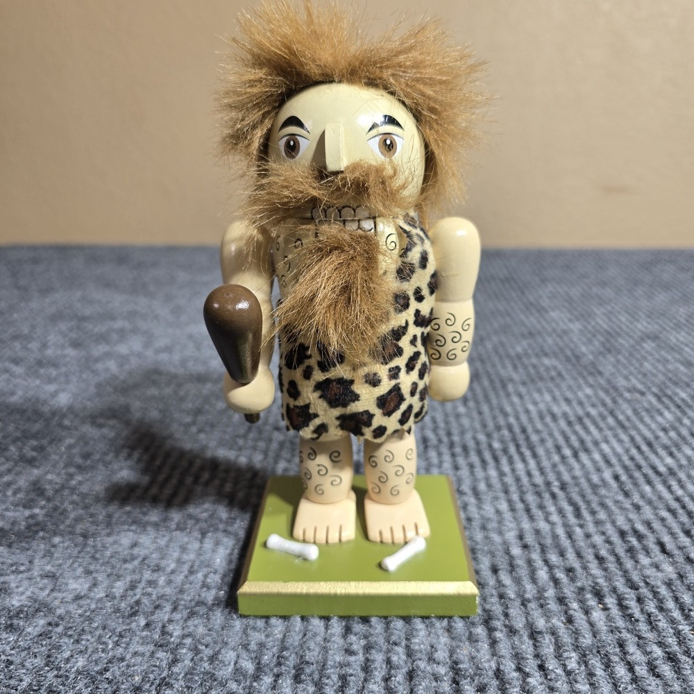 Cute World Market Holiday Christmas 7" Nutcracker ~ Hard to Find Wally‎ Caveman